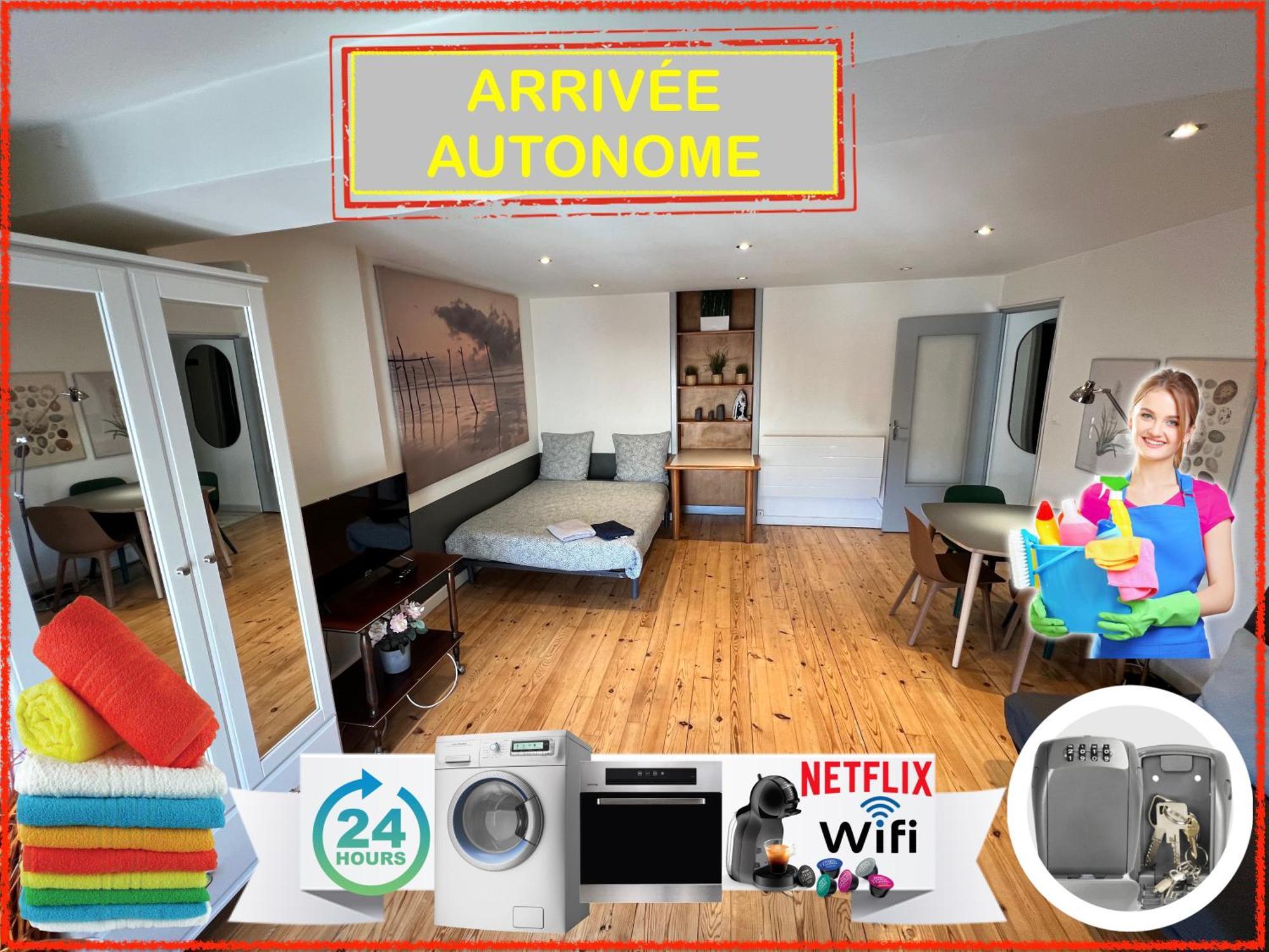Ferienwohnung 018 Chic & Cosy F1 41M2 Hypercentre Wifi Smart Tv Netflix Saint-Etienne  Exterior foto